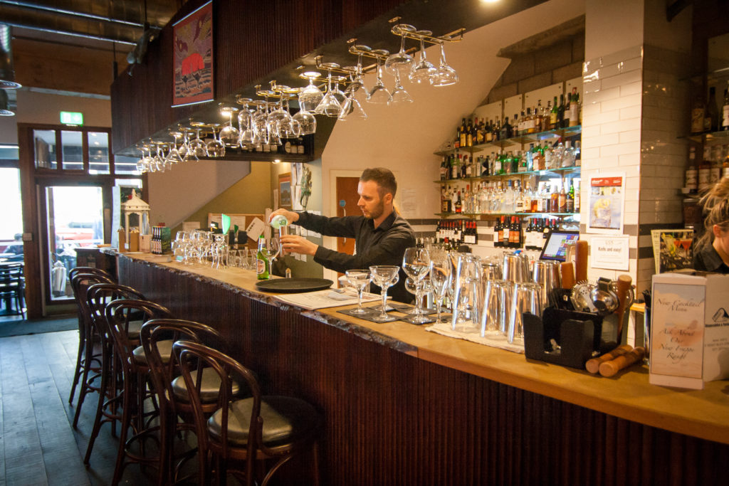 The dining room at Uluru Bar & Grill